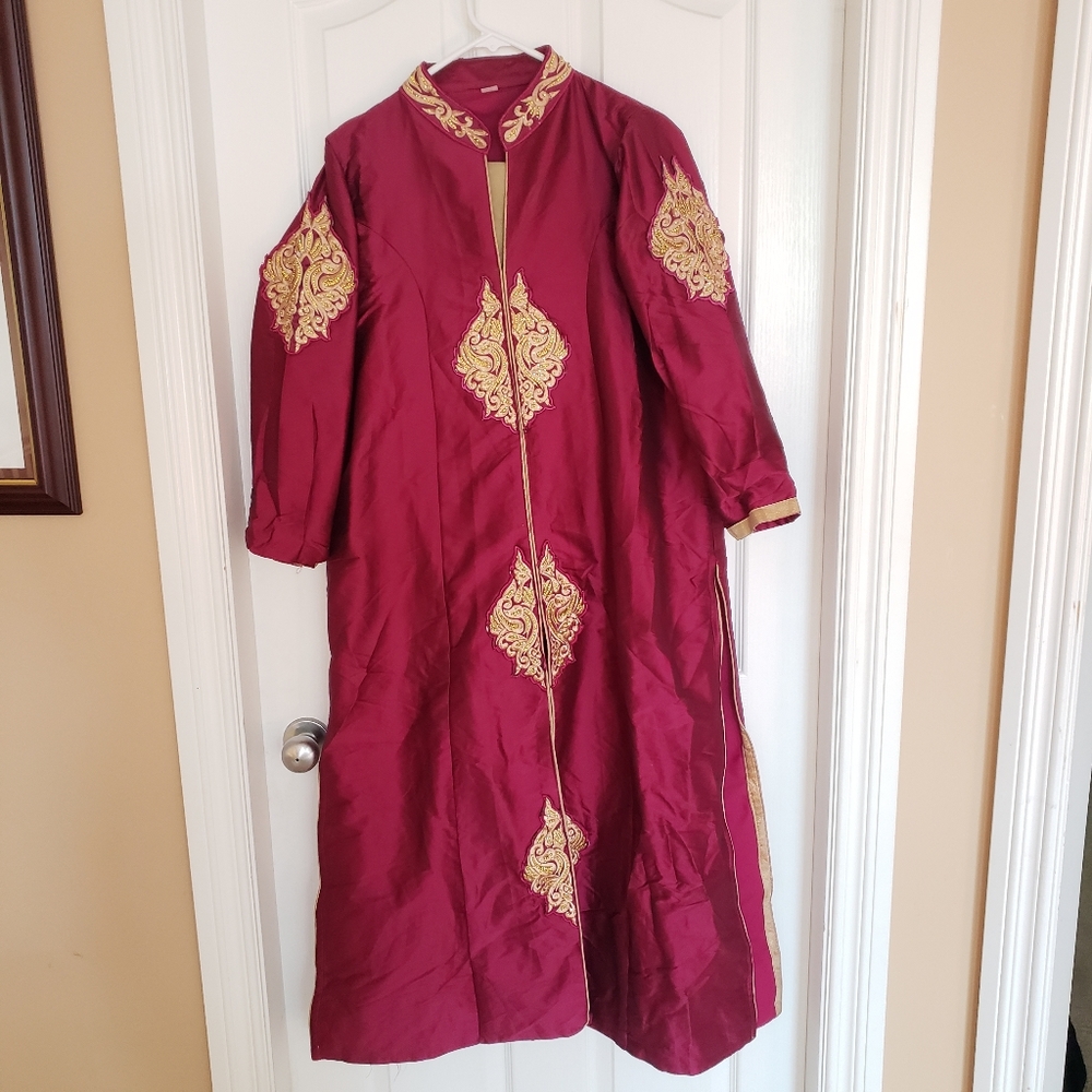 NEW - Purple, Gold Pant Suit XL